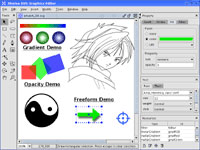 Sketsa SVG Graphics Editor 3.0  work with SVG (Scalable Vector Graphics) and XML